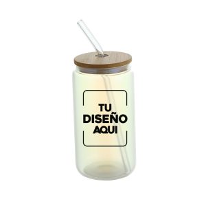 Vaso Tornasol de Vidrio 16onz.